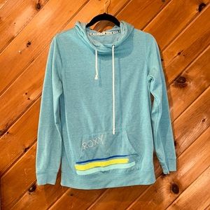 Roxy beachy sunset blue hooded sweatshirt